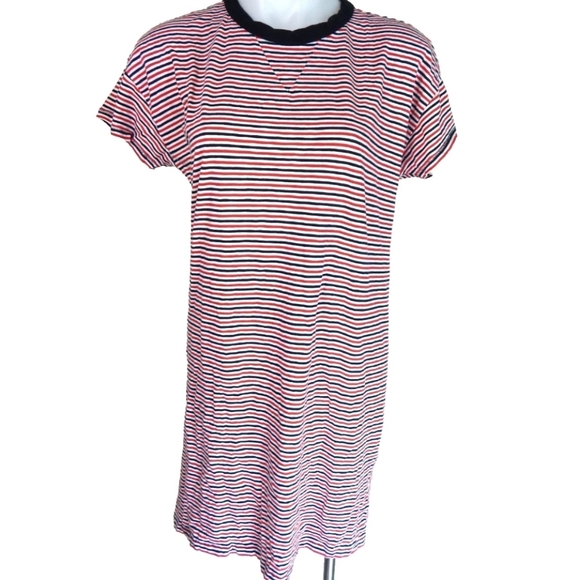 Rag & Bone Striped Tee Shirt Dress - Picture 2 of 5